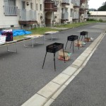 団地敷地内でＢＢＱ！！