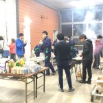 牛久市の倉庫敷地内にてBBQ！