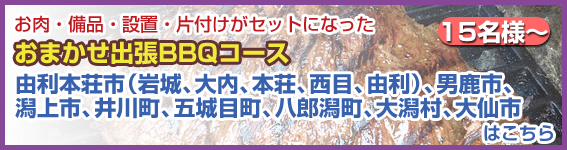 秋田県（由利本荘市（岩城、大内、本荘、西目、由利）、男鹿市、潟上市、井川町、五城目町、八郎潟町、大潟村、大仙市）