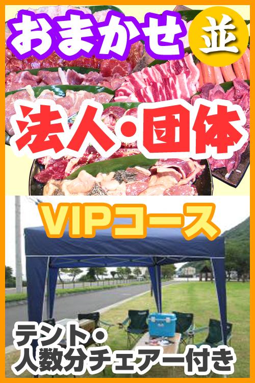 お任せ出張BBQ並VIPコース　100名以上（税込3580円/人）/