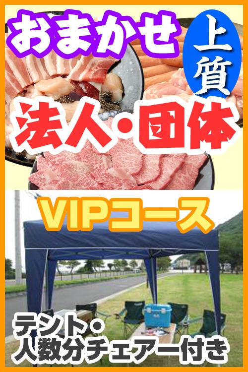 お任せ出張BBQ上質VIPコース　100名以上（税込4480円/人）/