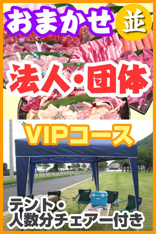 お任せ出張BBQ並VIPコース　50名～99名（税込3580円/人）/