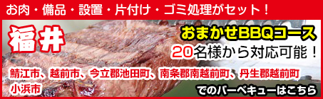 福井県（鯖江市、越前市、今立郡池田町、南条郡南越前町、丹生郡越前町）