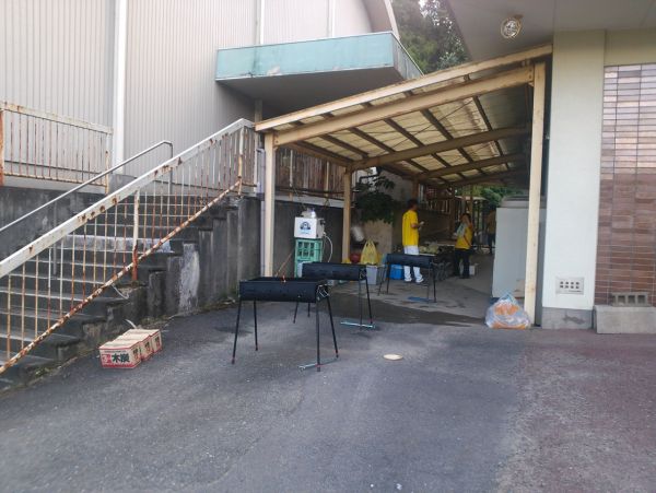 朝倉郡東峰村小石原にて出張バーベキュー