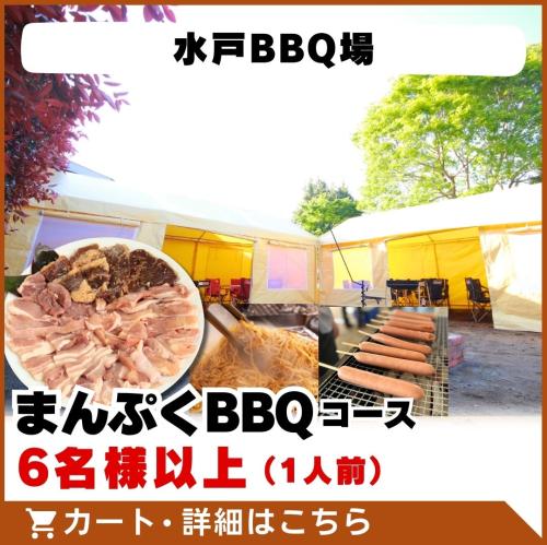 【水戸BBQ場】食材付き！まんぷくBBQコース（6名様以上）/