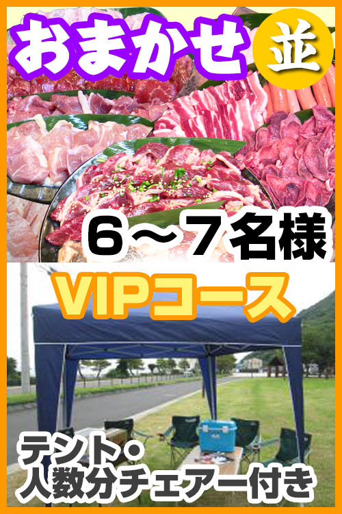 【173】お任せ出張片付け並BBQＶＩＰコース6名～7名（お一人様4180円）/