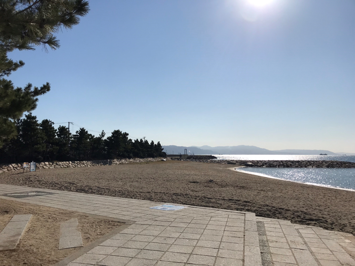 松江林崎海岸（明石市）