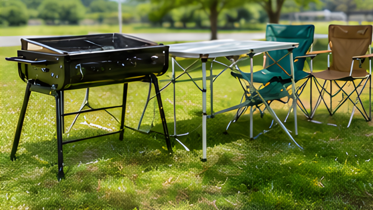 BBQコンロ テーブル　イス　手ぶらバーベキューサービス