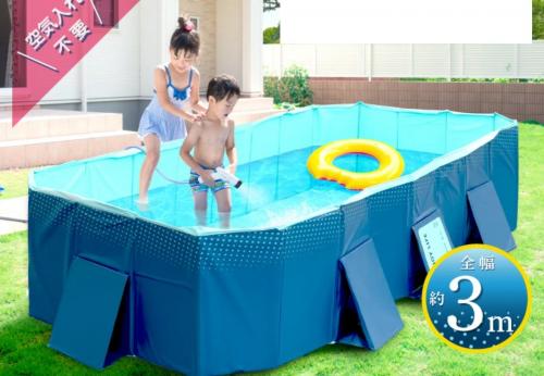 ◇各コースに追加◇折りたたみプール（空気入れ不要）/