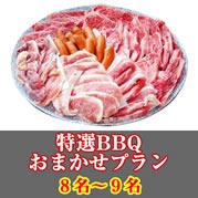 【017】特選おまかせBBQコース8名~9名(お一人様3490円)