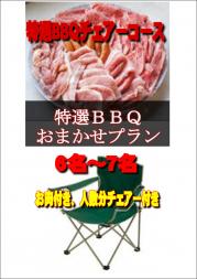 【V-23】お任せ出張片付け特選BBQチェアコース6名~7名(お一人様5050円)